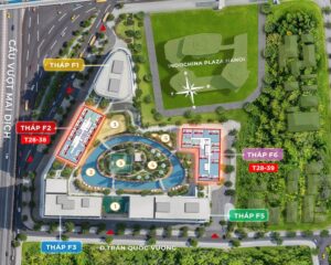 Thiết kế kiến trúc độc bản toà F2 và F6 Chung cư Sun Feliza Suites Cầu Giấy