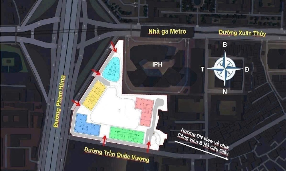 Vị trí dự án Chung cư Sun Grand City Cầu Giấy