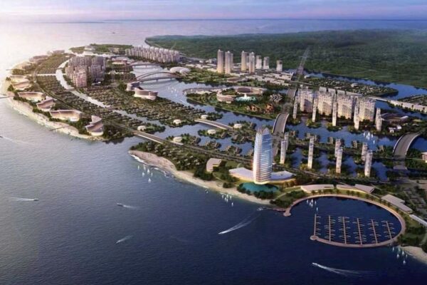 Phối cảnh tổng quan dự án khu đô thị nghỉ dưỡng biển Vinhomes Green Paradise Cần Giờ