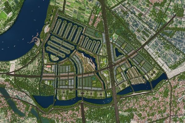 Phối cảnh tổng thể Dự án Khu đô thị Alluvia City Văn Giang