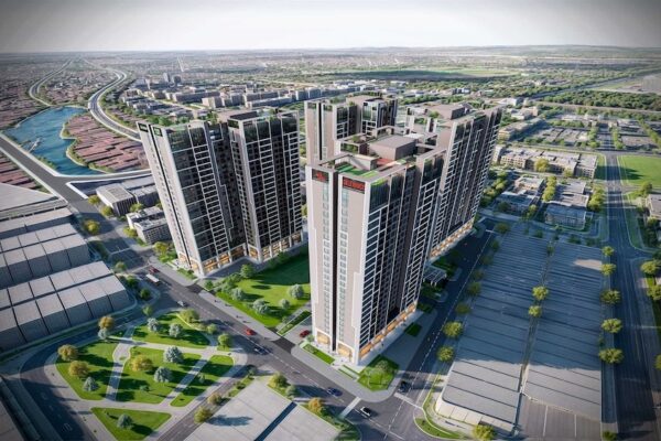 Phối cảnh tổng thể Chung cư An Bình Homeland Dương Nội