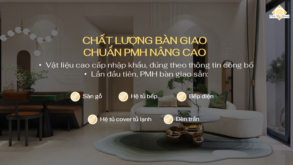 Vật Liệu Bàn Giao căn hộ The Harmonie Phú Mỹ Hưng